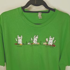 Vegan Vegetarian Meatatarian Viscous Rabbit Funny Tshirt Unisex 2X